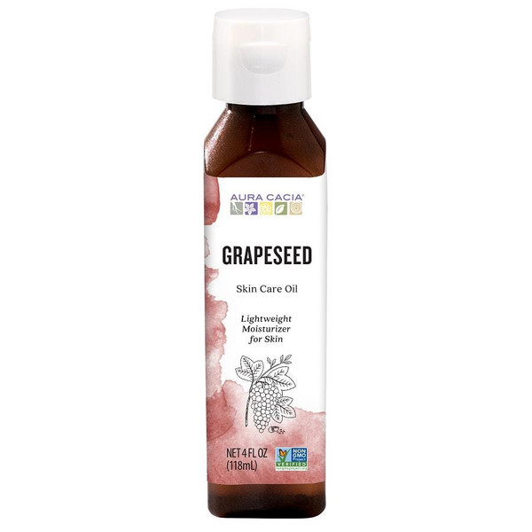 Aura Cacia Grapeseed Skin Care Oil 4 Fl Oz