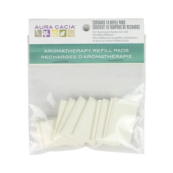 Aura Cacia Aromatherapy Car/Room Diffuser Refill Pads -- 10 Refills