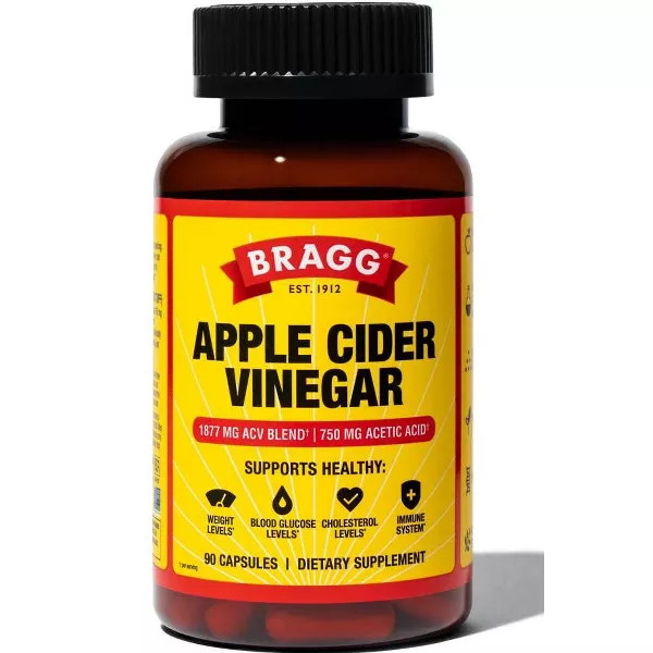 Bragg Apple Cider Vinegar Vegan 90Ct Multi