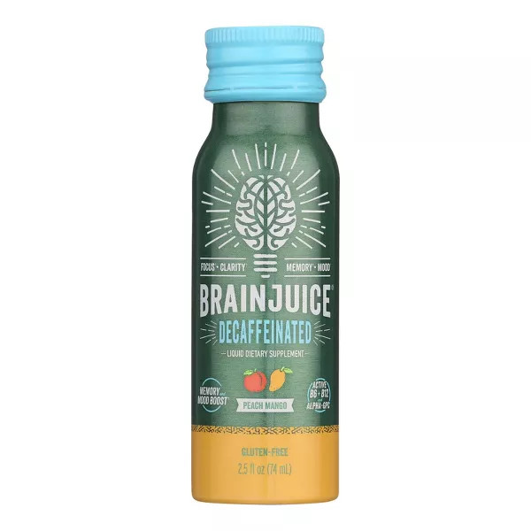 Brain Juice Caffeine Free Peach Mango, 2.5 Oz