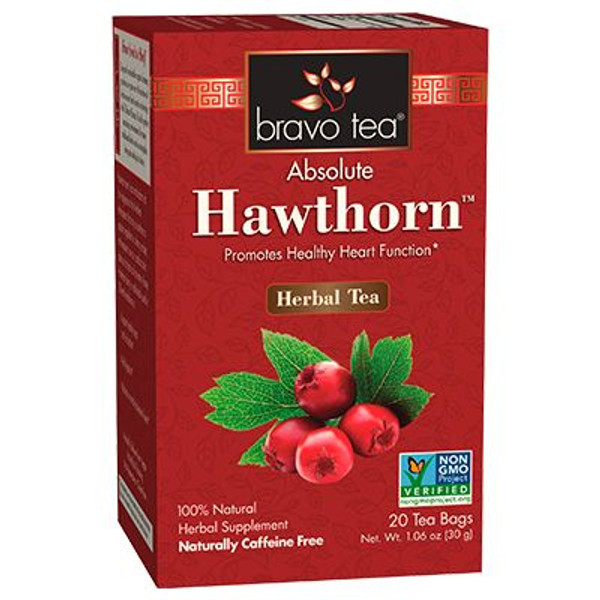 Bravo Tea Absolute Hawthorn Berry Herbal Tea 20 Bags