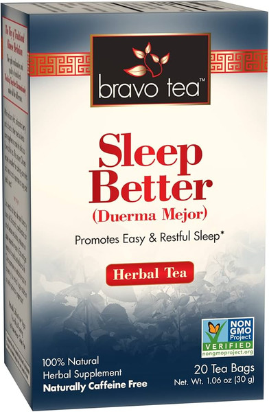 Bravo Tea Sleep And Renew Herbal Tea 20 Bags