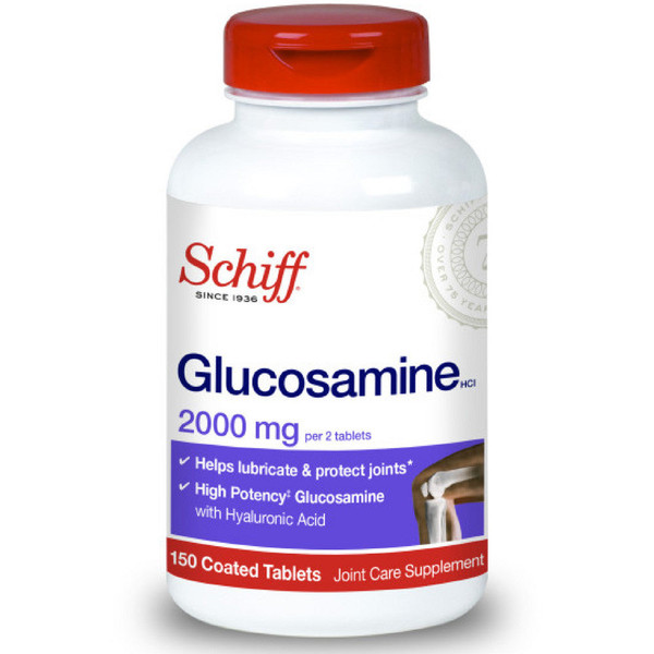 Schiff Glucosamine 2000Mg With Hyaluronic Acid Joint Supplement, 150 Ct