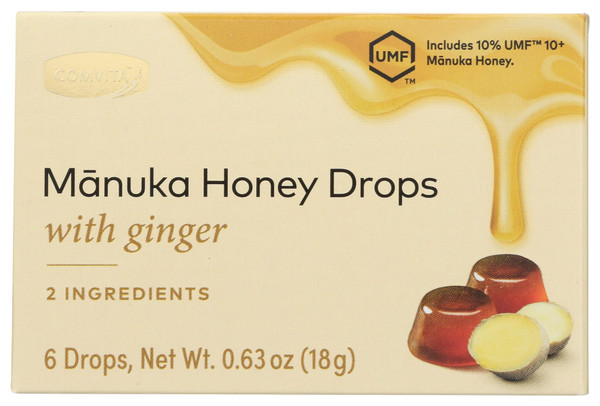 Comvita Manuka Honey Drops With Ginger 0.63Oz