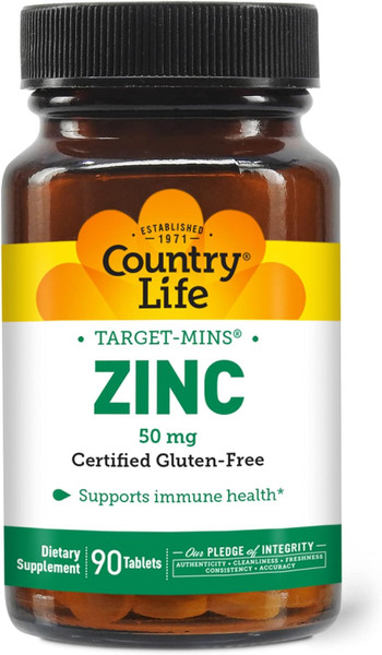 Country Life Zinc Target-Mins 50 Mg - 90 Ct