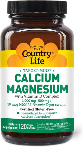 Country Life Cal-Magnesium 120 Ct