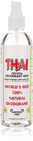 Thai Deodorant Stone Crystal Mist Deodorant Pump 8 Oz