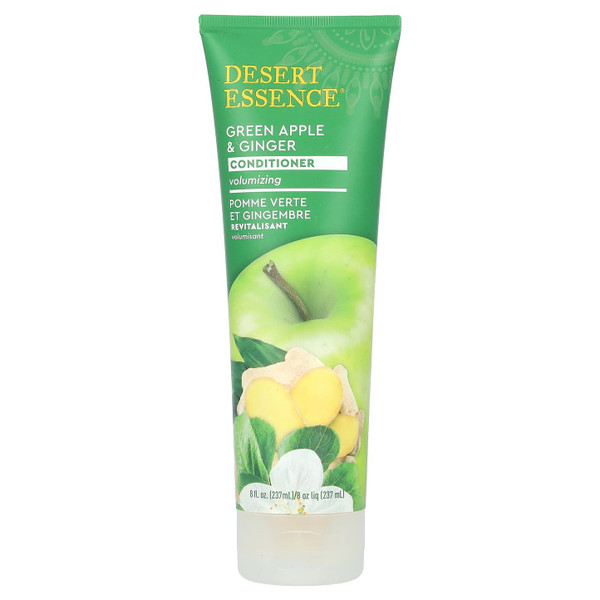 Desert Essence Green Apple and Ginger Conditioner for Refreshing Hair, 8 oz