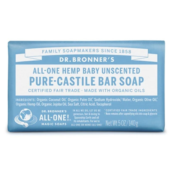 Dr. Bronner Organic Mild Baby Bar Soap 5 Oz