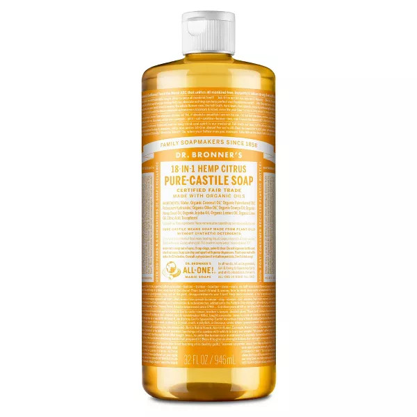 Dr. Bronner'S Hemp Citrus Pure-Castile Liquid Soap - 32 Fl Oz