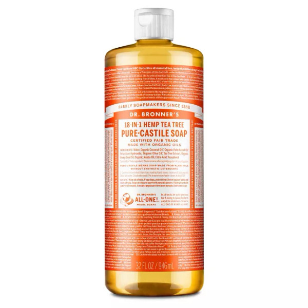 Dr. Bronner'S 18-In-1 Hemp Tea Tree Castile Soap 32 Fl Oz