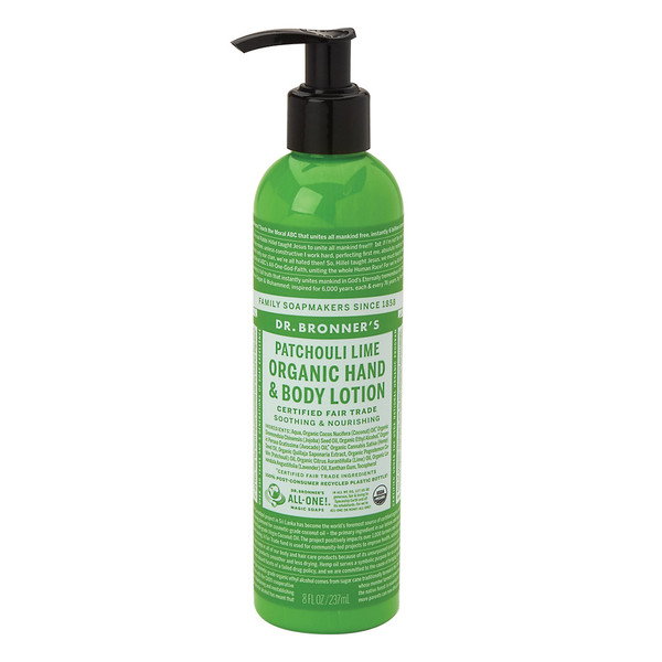 Dr. Bronner'S Patchouli Lime Organic Hand & Body - 8 Fl Oz