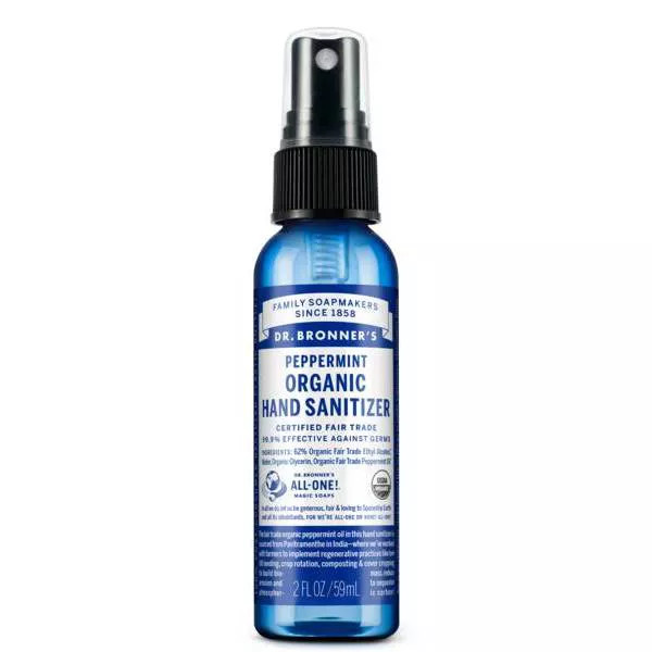 Dr. Bronner'S Peppermint Hand Sanitizer - 2 Fl Oz