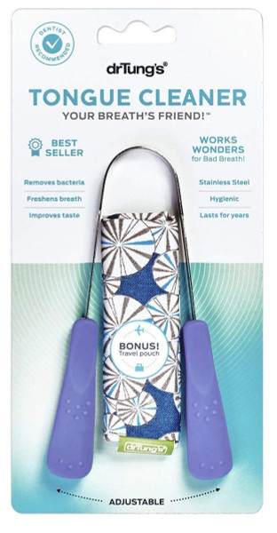 Dr. Tung's Stainless Steel Tongue Cleaner for Oral Hygiene, 1 Ea