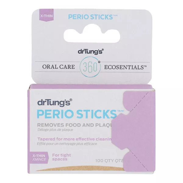 Dr. Tung's Perio Sticks Extra Thin for Interdental Cleaning, 100 Ea