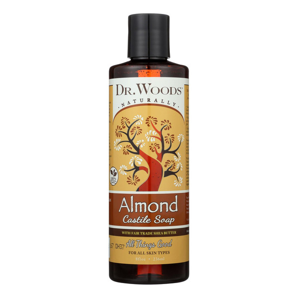 Dr. Woods Castile Soap Almond- 8 Fl Oz