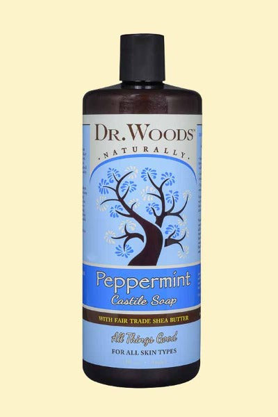 Dr. Woods Peppermint Castile Liquid Soap - 32 Oz