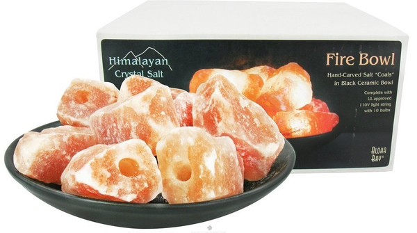 Himalayan Crystal Salt Fire Bowl 8 Inches 1 Ea