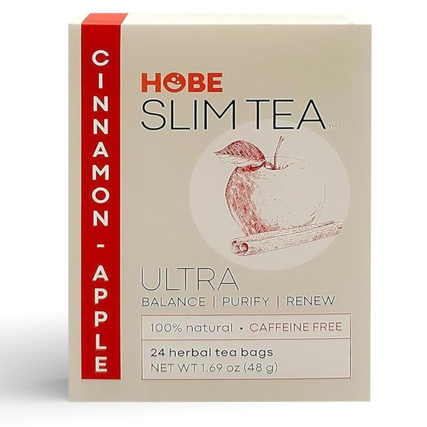 Hobe Labs Ultra Slim Tea Cinnamon Apple - 24 Bags