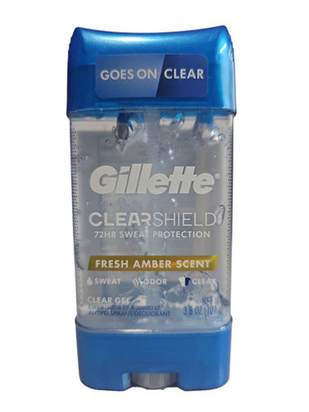 Gillette Clear Shield Fresh Amber Scent 107 G