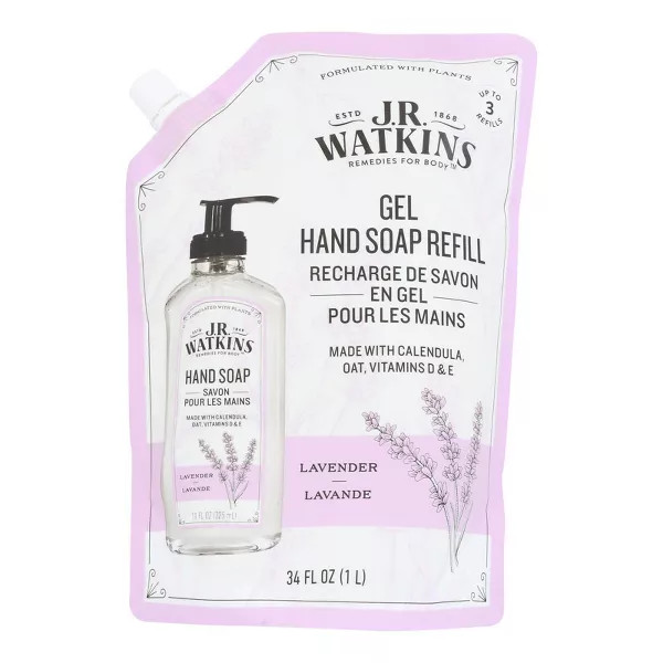 J.R. Watkins Lavender Gel Hand Soap Refill - 34 Fl Oz