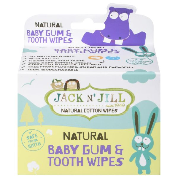 Jack N Jill Kids Baby Gum And Tooth Wipes - 25 Count