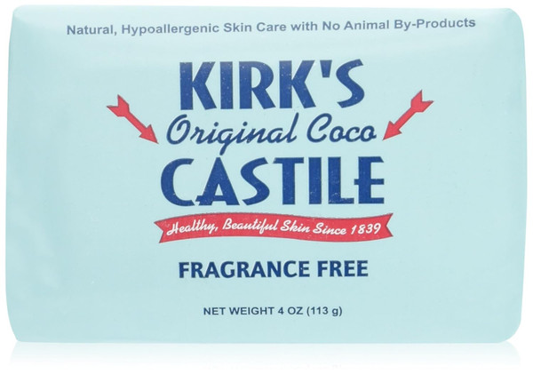 Kirk'S Fragrance Free Gentle Castile Bar Soap 4 Oz