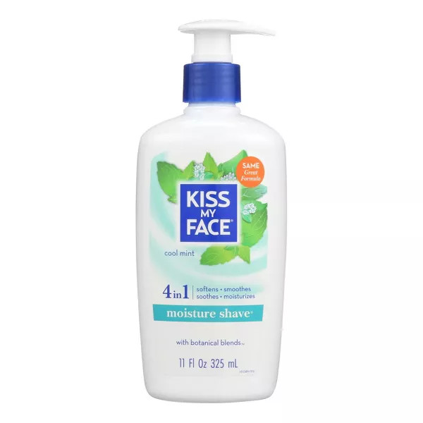 Kiss My Face Moisture Shave Cool Mint 4 In 1 - 11 Fl Oz