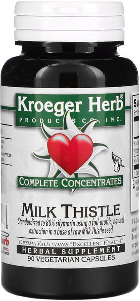 Kroeger Herbs Complete Concentrates Milk Thistle - 90 Cap
