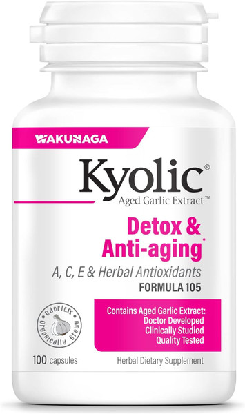 Kyolic Aged Garlic Extract Detox And Anti-Aging - 100 Ct