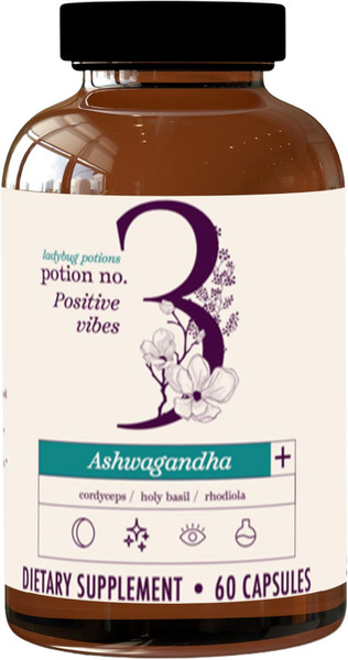 Ladybug Potion No3 Positive Vibes Ashwagandha Capsules, 60 Ea
