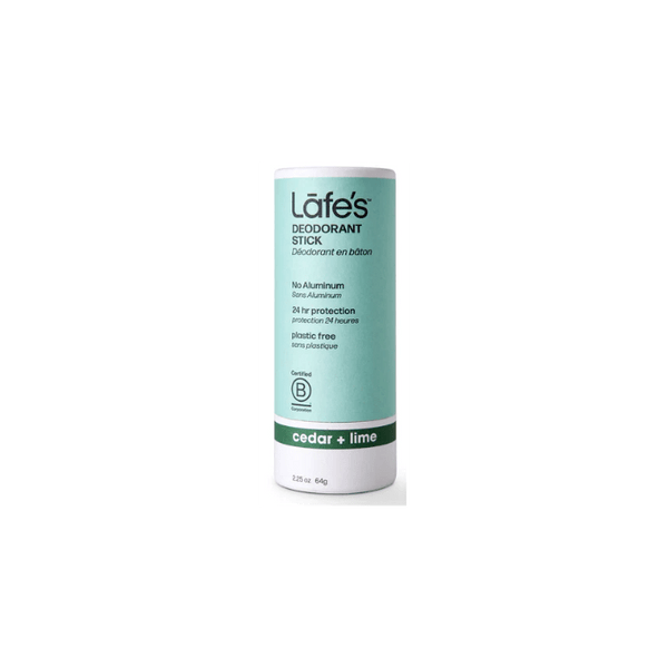 Lafe'S Natural Deodorant Stick Cedar & Lime - 2.25 Oz