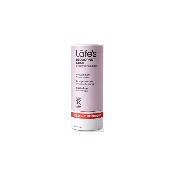 Lafe'S Natural Deodorant Stick Rose + Coriander - 2.25 Oz