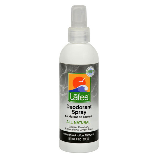 Lafe'S Natural Deodorant Unscented Spray 8 Oz