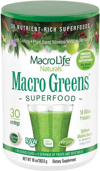 Macro Life Naturals Macro Greens Superfood - 10 Oz