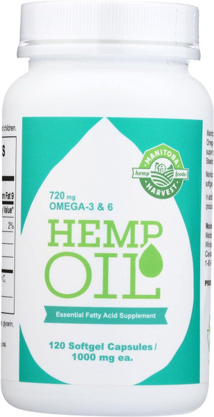 Manitoba Harvest Hemp Seed Oil - 120 Cap