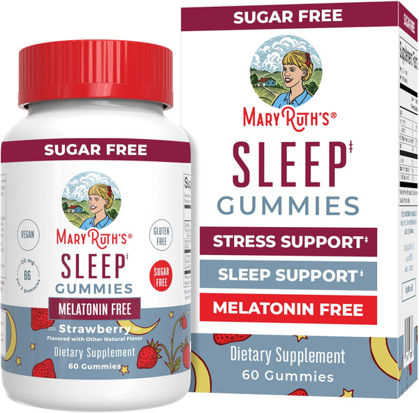 Mary Ruth'S Sleep Gummies Melatonin-Free Strawberry - 60 Count