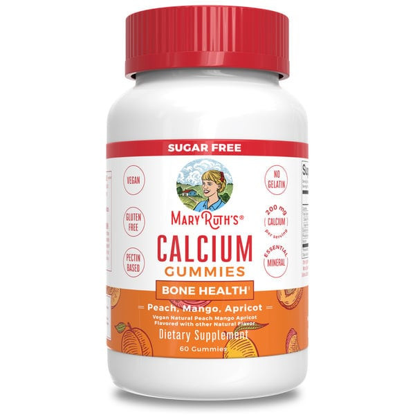 Mary Ruth'S Calcium Gummies Peach& Mango& Apricot - 60 Gummies