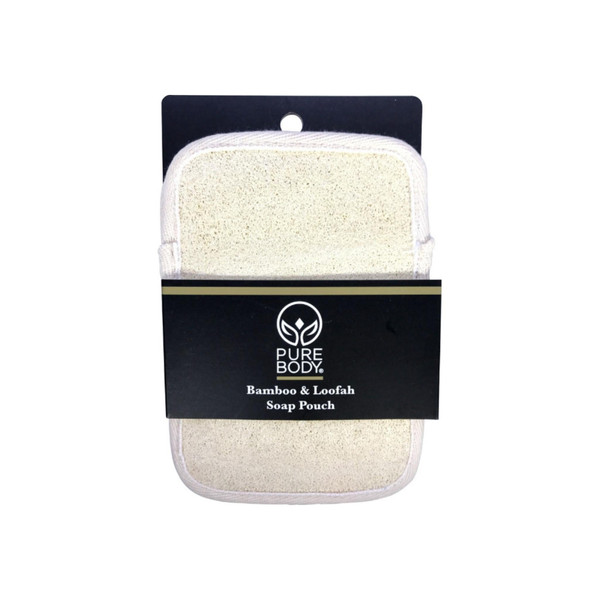 Pure Body Bamboo & Loofah Soap Pouch  1 Ea