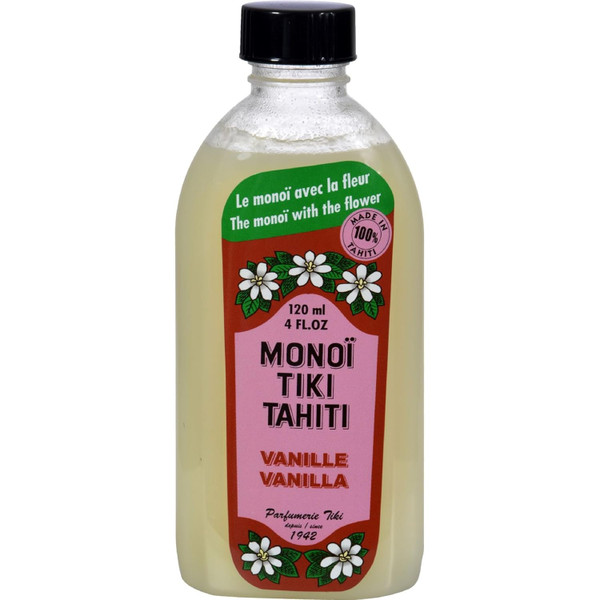 Monoi Tiki Tahiti Coconut Oil Vanilla - 4 Fl Oz