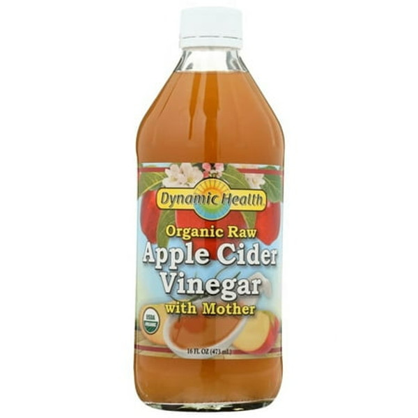 Dynamic Health Certified Organic Raw Apple Cider Vinegar 16 Fl Oz