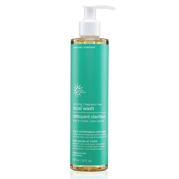 Earth Science Clarifying Facial Wash Fragrance Free- 8 Oz