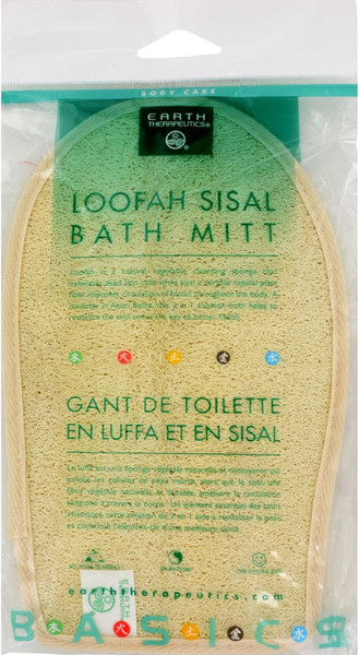 Earth Therapeutics Loofah Sisal Bath Mitt - 1 Ct
