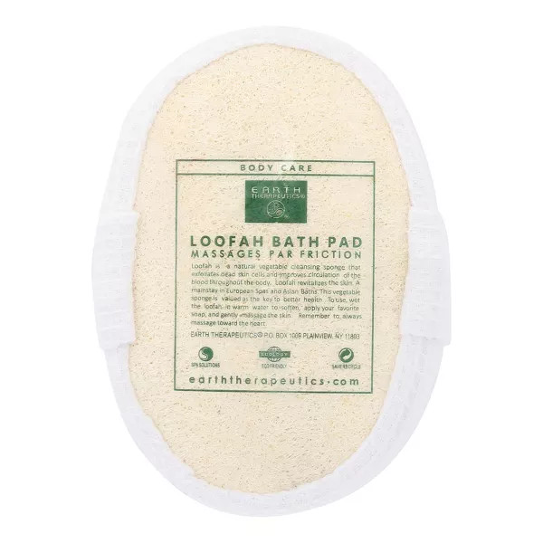 Earth Therapeutics Loofah Bath Pad Puff Sponge - 1 Ct