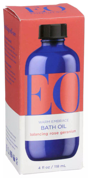 Eo Bath Oil Rose Geranium - 4 Fl Oz