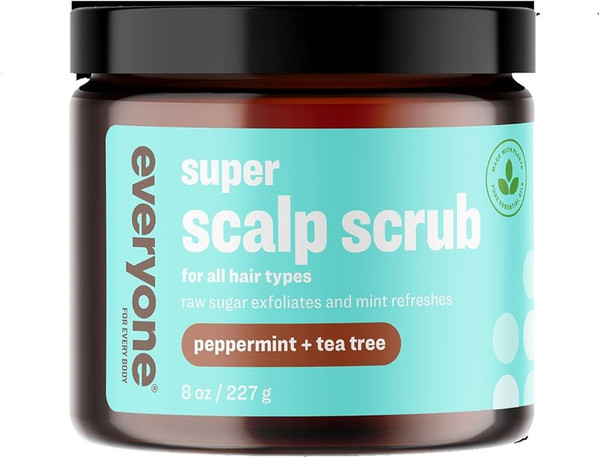Everyone Super Scalp Scrub Peppermint + Tea Tree - 8 Oz