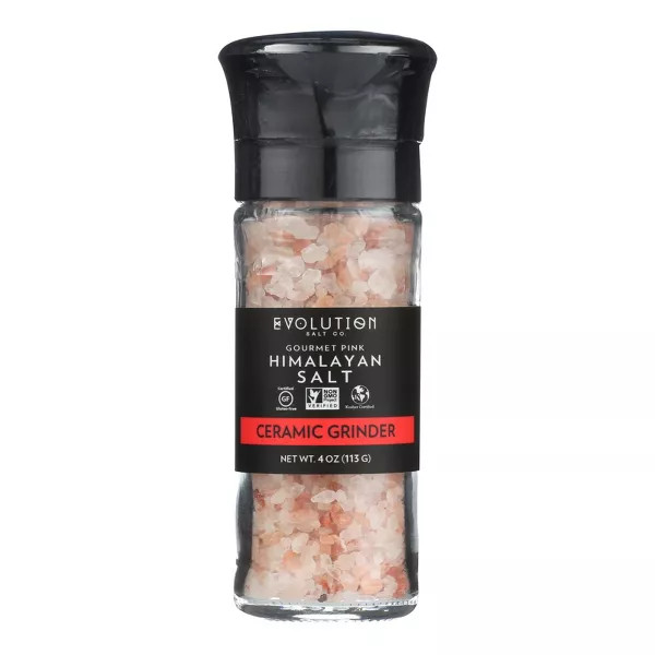 Evolution Himalayan Gourmet Pink Salt, Grinder, 4 Oz