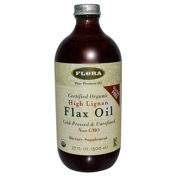 Flora Organic High Lignan Flax Oil - 17 Fl Oz