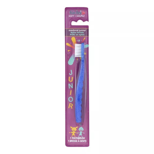 Fuchs Soft Medoral Junior Nylon Bristle Toothbrush Blue 1 Ct