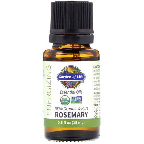 Garden Of Life Essential Oil, Rosemary 0.5 Fl Oz